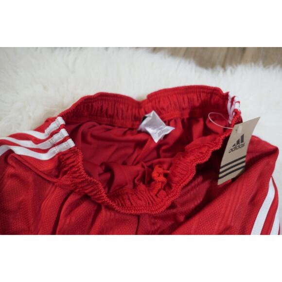 NWT Vintage Y2K 90s ADIDAS Soccer TREVISO Polyester Men's Red Shorts Medium - Picture 5 of 11